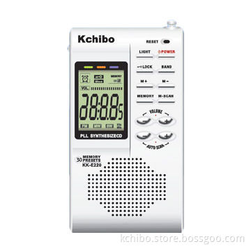 FM/MW/SW High-Sensitivity PLL Radio with Lock Switch